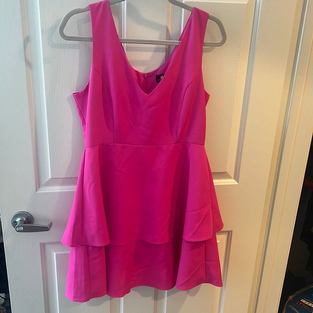 Lulu’s hot pink mini dress